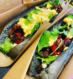 Pain au charbon végétal actif bœuf thaï